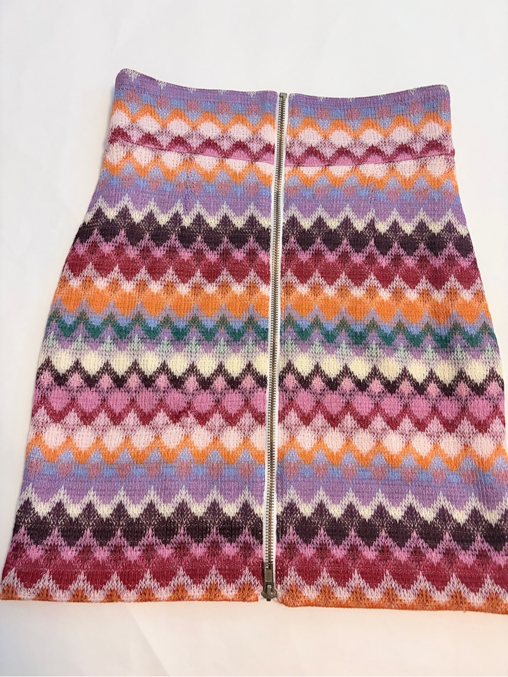 Standout Vintage Kenny Chevron Knit Skirt Small